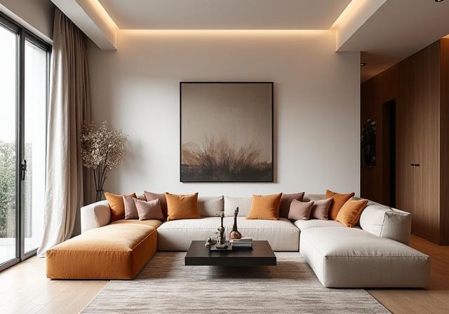 Soggiorno moderno dell'Appartamento Parioli